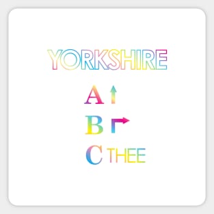 The ABC of Yorkshire Sticker